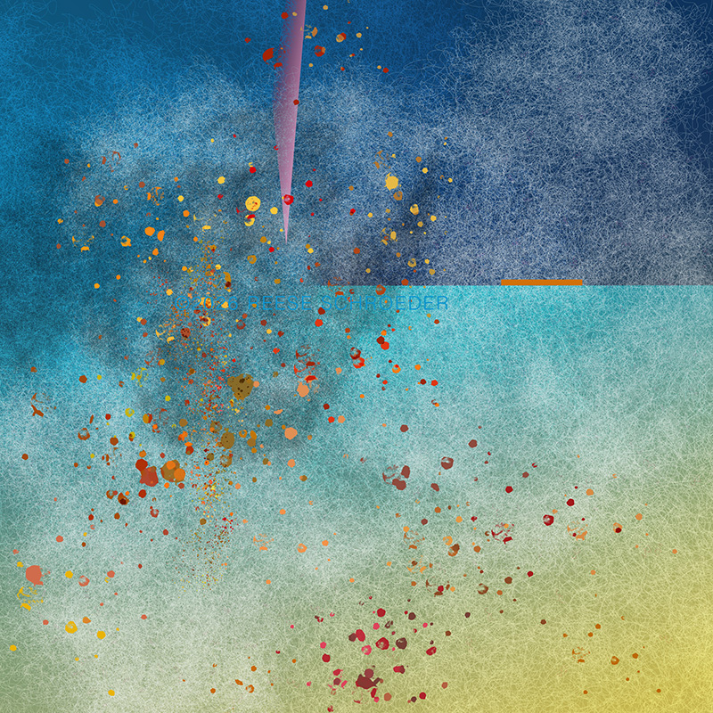 Etherial blues and spotted reds.
